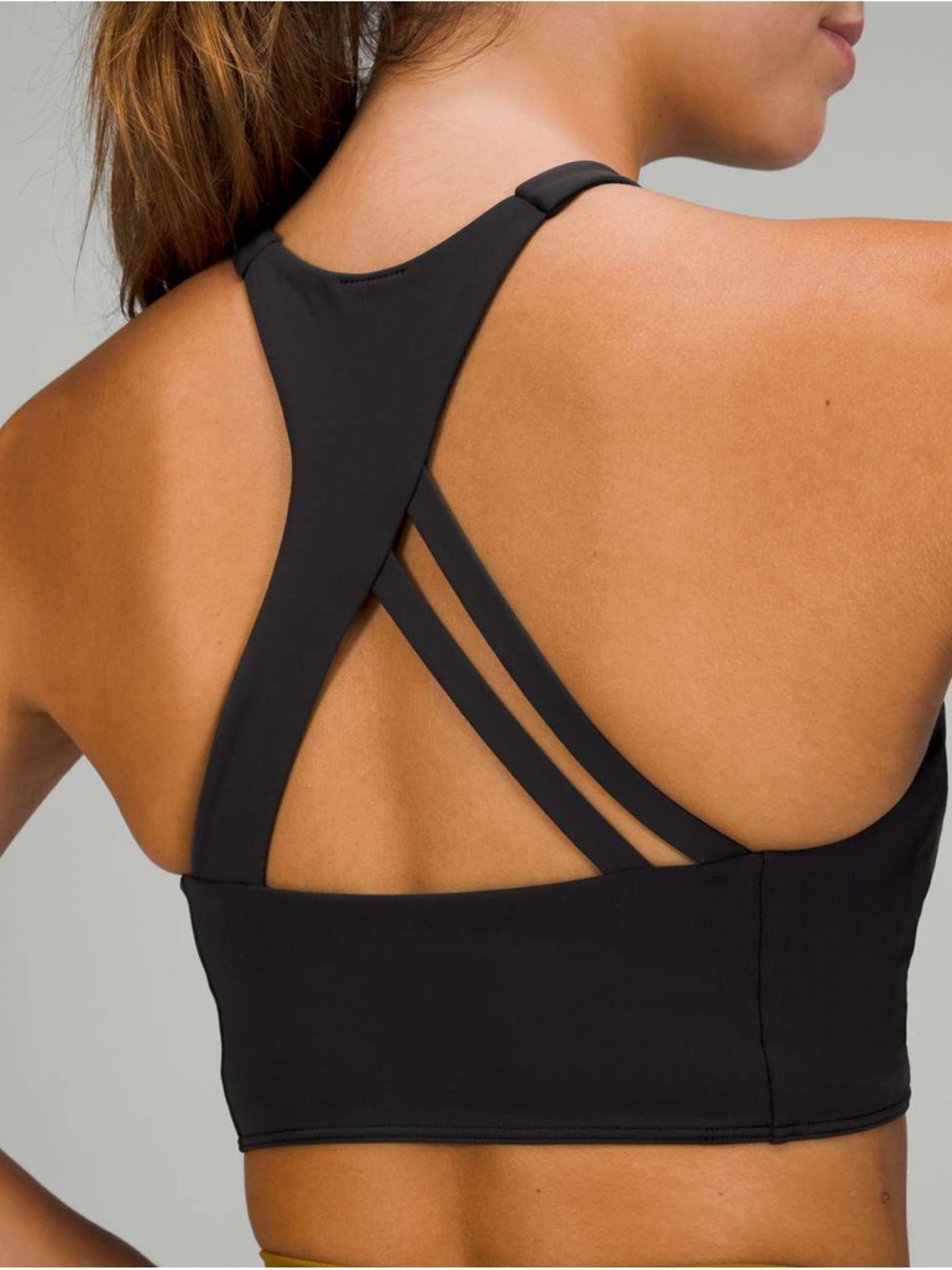 Lululemon Strong Lines Bra *Medium Support, B/C Cup size 8 align energy 
Black